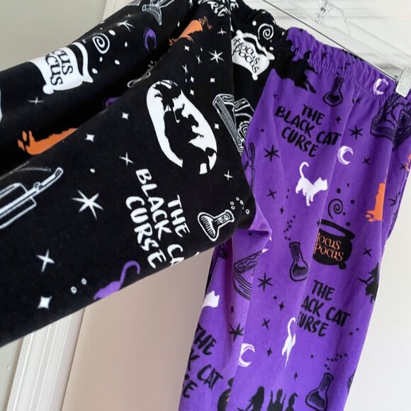Disney Womens HOCUS POCUS Pajama Lounge Jogger Pants with Pockets Size M Purple - Picture 9 of 11